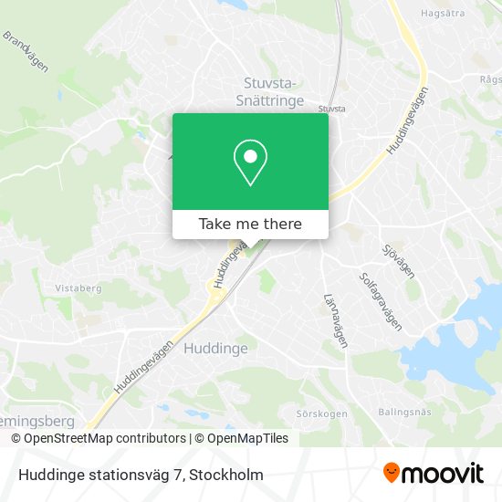 Huddinge stationsväg 7 map