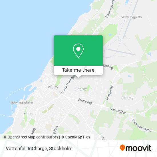 Vattenfall InCharge map