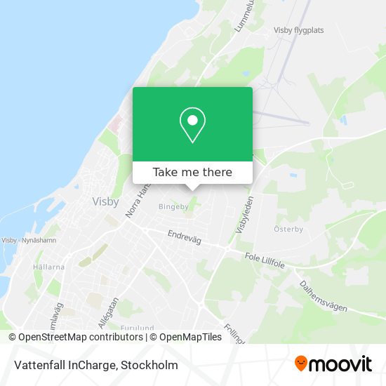 Vattenfall InCharge map