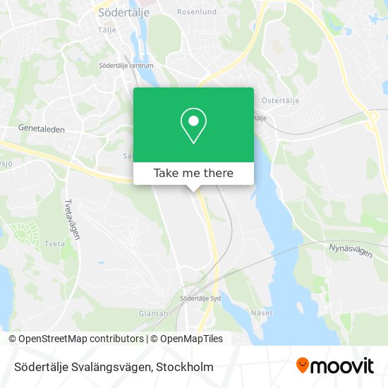 Södertälje Svalängsvägen map