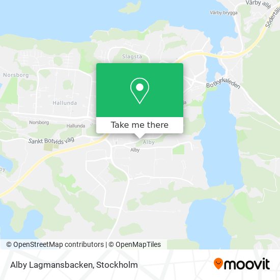 Alby Lagmansbacken map