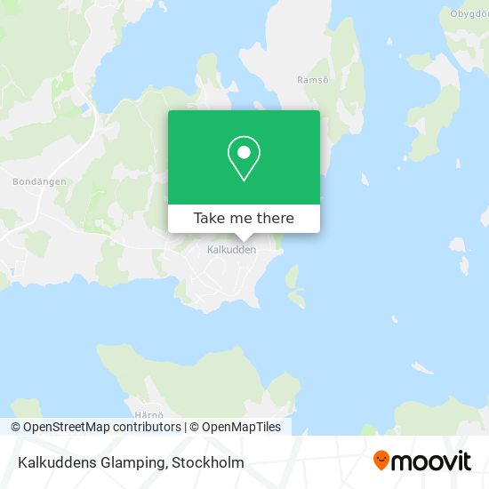 Kalkuddens Glamping map