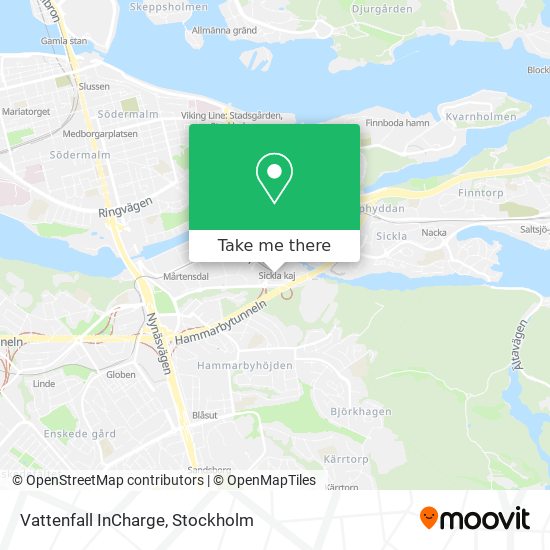 Vattenfall InCharge map