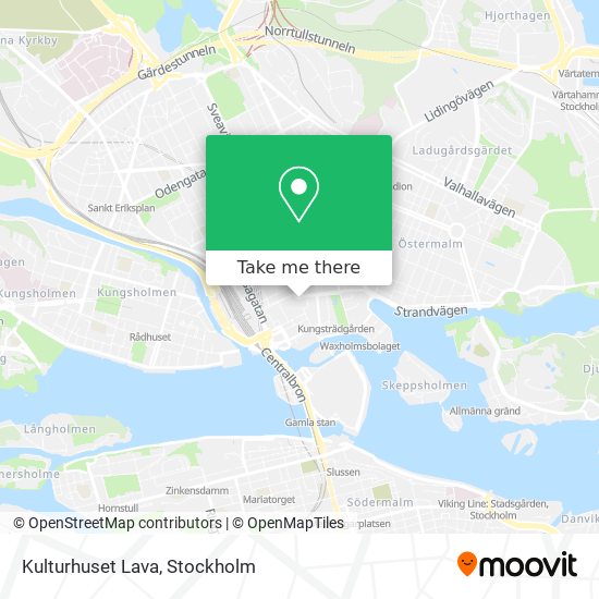 Kulturhuset Lava map