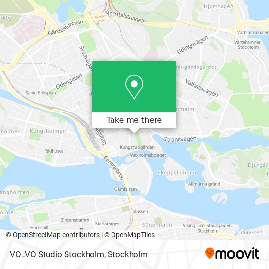 VOLVO Studio Stockholm map