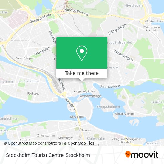 Stockholm Tourist Centre map