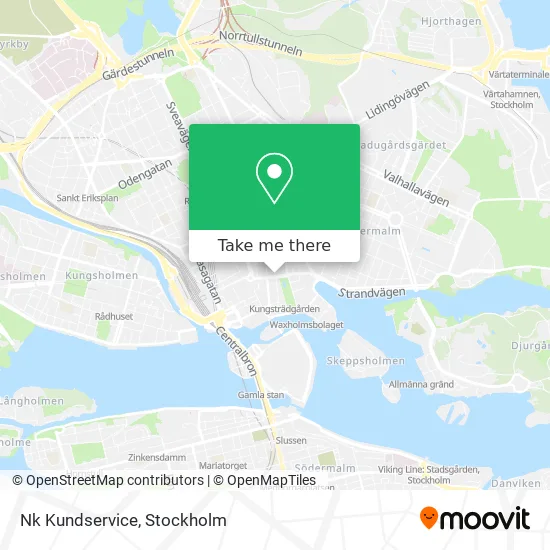 Nk Kundservice map