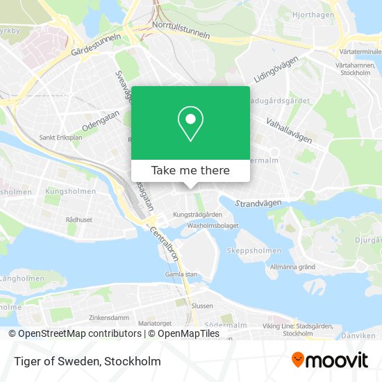 Tiger of Sweden map