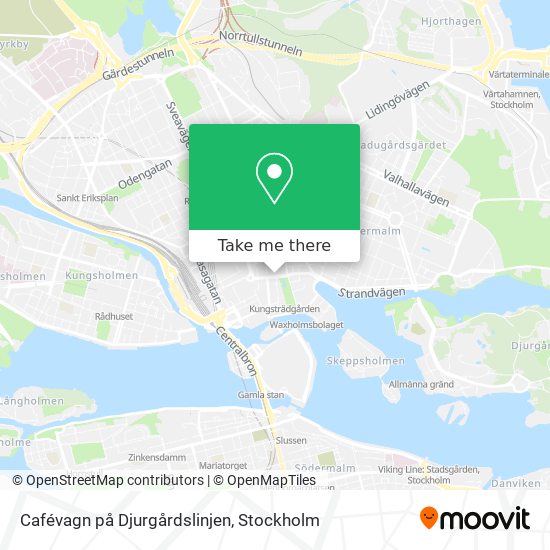 Cafévagn på Djurgårdslinjen map