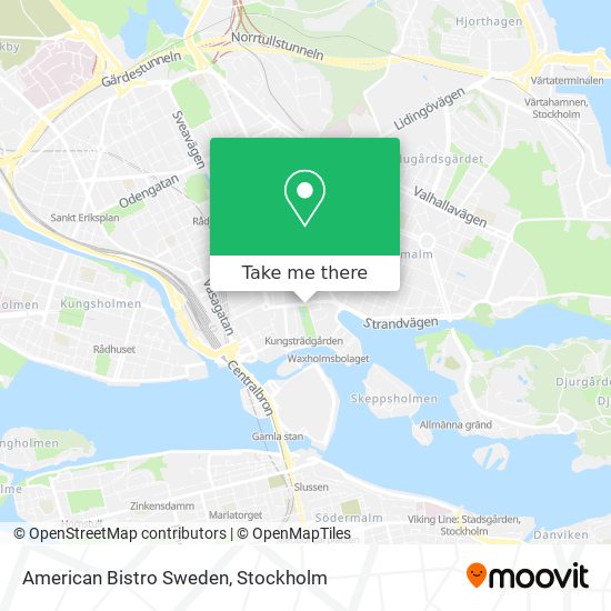 American Bistro Sweden map