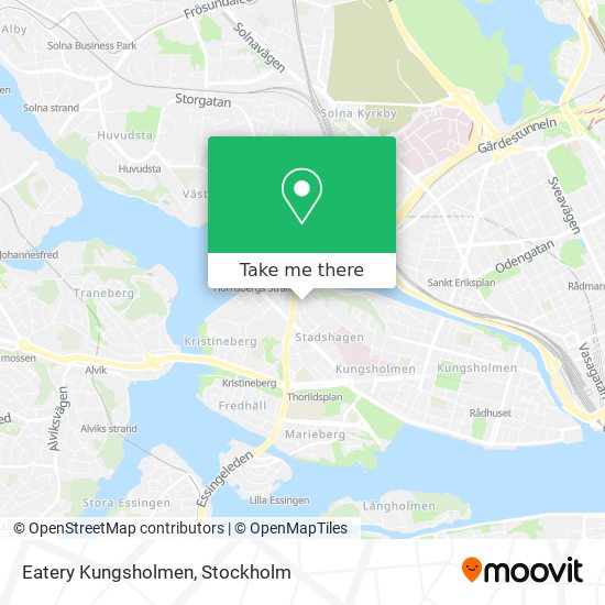 Eatery Kungsholmen map