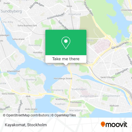 Kayakomat map