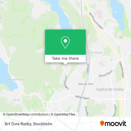 Brf Övre Runby map