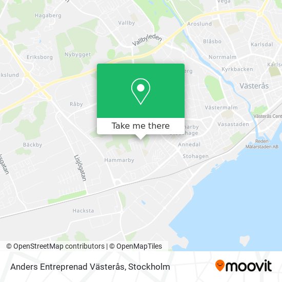 Anders Entreprenad Västerås map