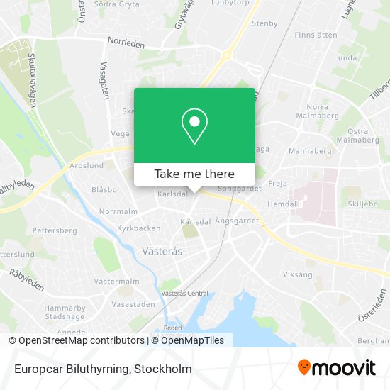 Europcar Biluthyrning map