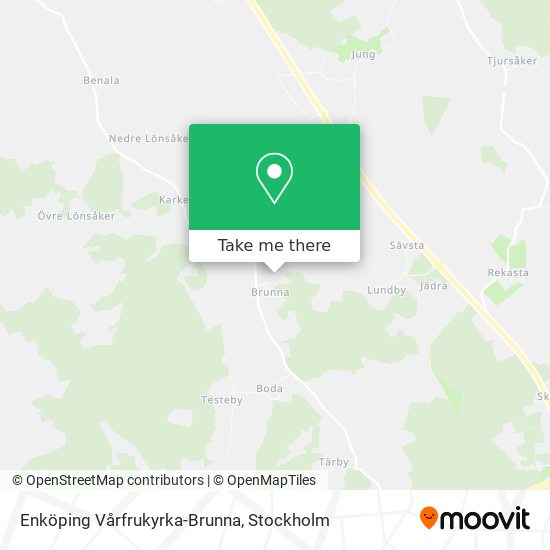 Enköping Vårfrukyrka-Brunna map