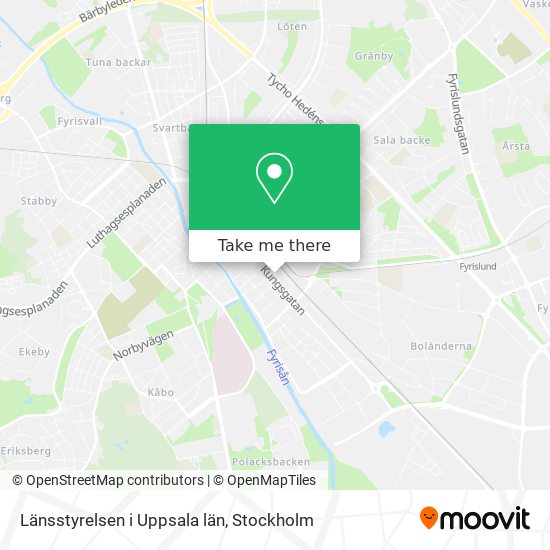 Länsstyrelsen i Uppsala län map