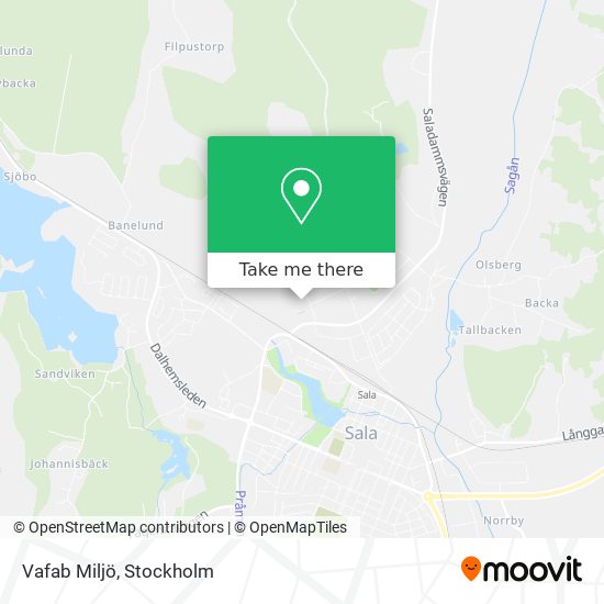 Vafab Miljö map