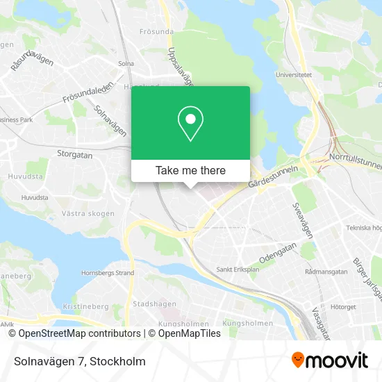Solnavägen 7 map