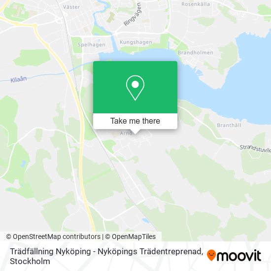 Trädfällning Nyköping - Nyköpings Trädentreprenad map