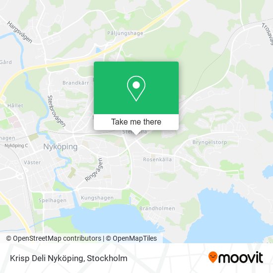 Krisp Deli Nyköping map