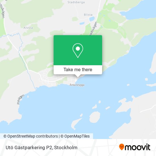 Utö Gästparkering P2 map