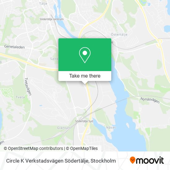 Circle K Verkstadsvägen Södertälje map