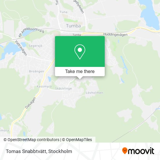 Tomas Snabbtvätt map