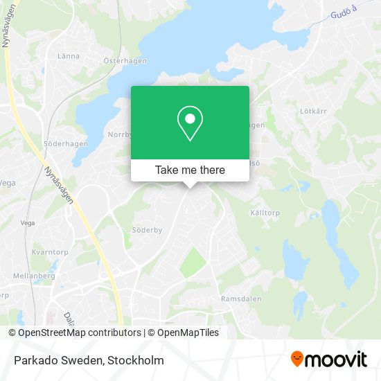 Parkado Sweden map