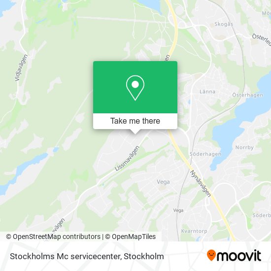 Stockholms Mc servicecenter map