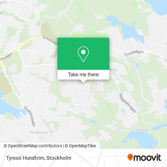 Tyresö Hundtrim map