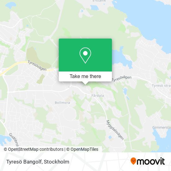 Tyresö Bangolf map