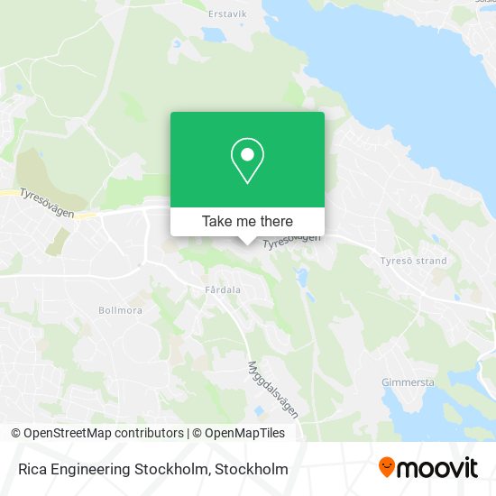 Rica Engineering Stockholm map