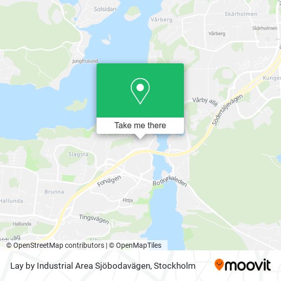 Lay by Industrial Area Sjöbodavägen map