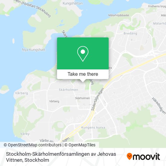 Stockholm-Skärholmenförsamlingen av Jehovas Vittnen map