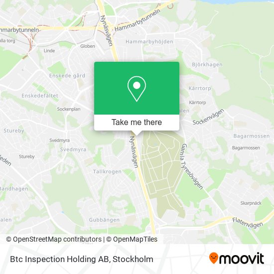 Btc Inspection Holding AB map