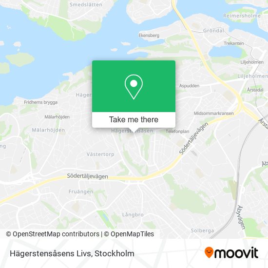 Hägerstensåsens Livs map