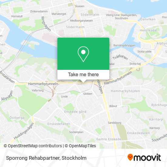 Sporrong Rehabpartner map