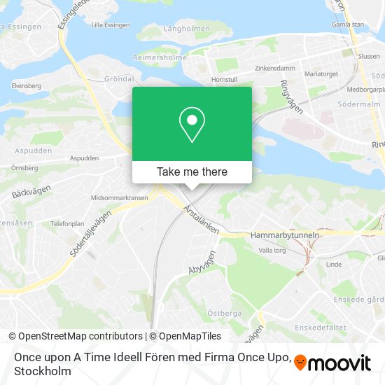 Once upon A Time Ideell Fören med Firma Once Upo map