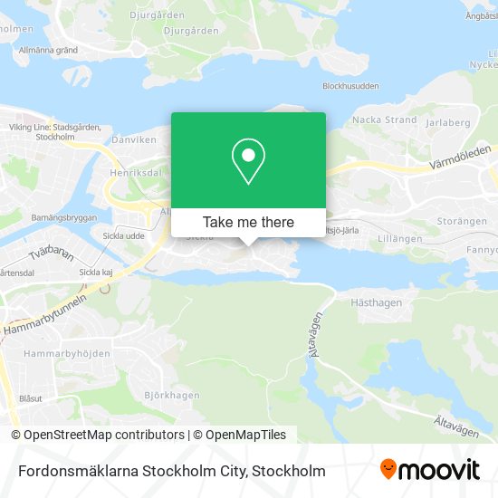 Fordonsmäklarna Stockholm City map