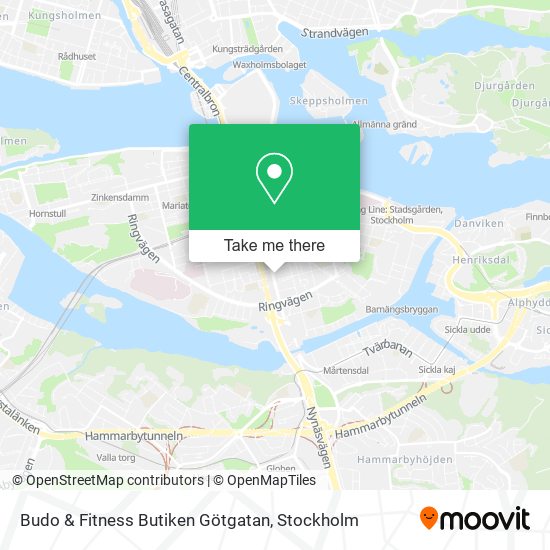 Budo & Fitness Butiken Götgatan map