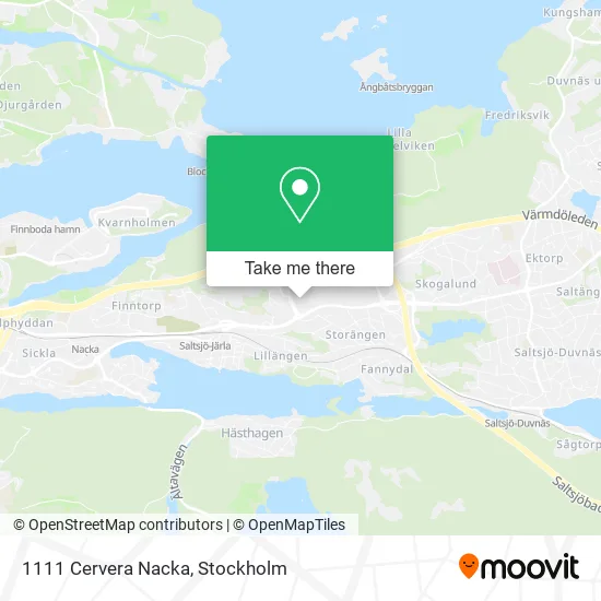 1111 Cervera Nacka map