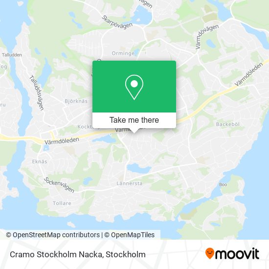 Cramo Stockholm Nacka map