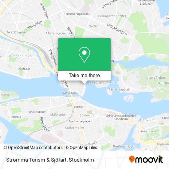 Strömma Turism & Sjöfart map