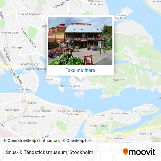 Snus- & Tändsticksmuseum map