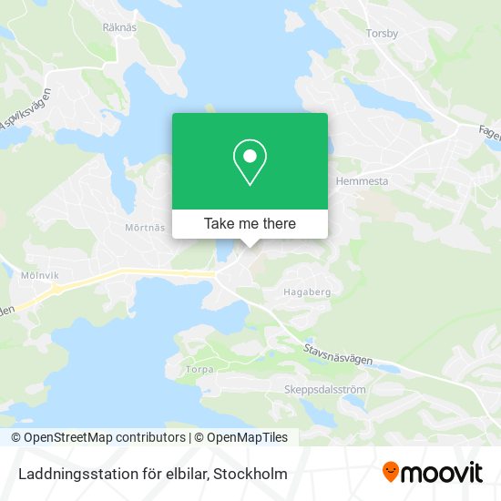 Laddningsstation för elbilar map