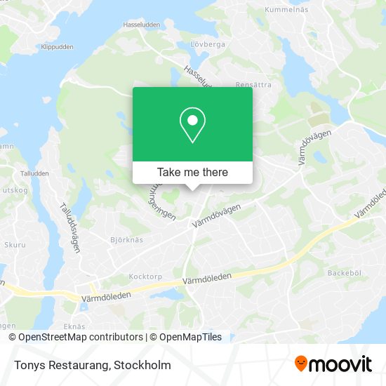 Tonys Restaurang map