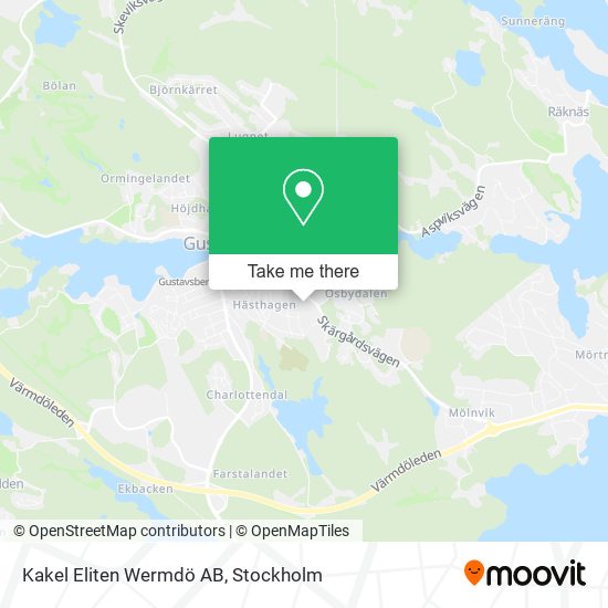 Kakel Eliten Wermdö AB map