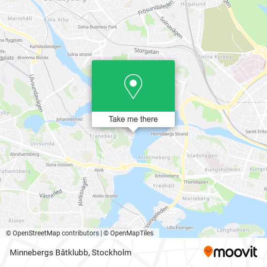 Minnebergs Båtklubb map