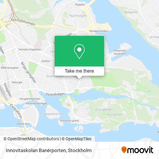 Innovitaskolan Banérporten map